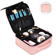 Super Journeying Large Travel EVA Cosmetic Bag Makeup Storage Organizer Professional Saffiano Leather Bag